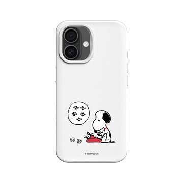 iPhone 16 SolidX 白 - 史努比 Snoopy - Work from home