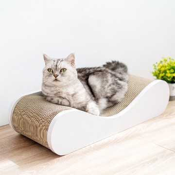 【安閣家】山谷貓床 - 清新白 (贈送純天然木天蓼)