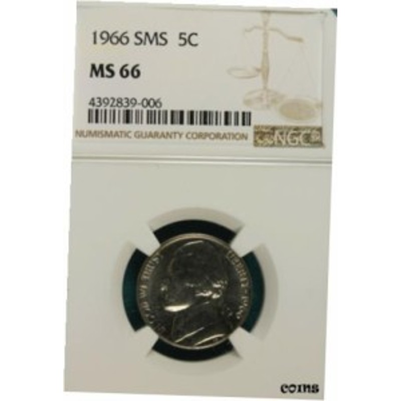 品質保証書付】 アンティークコイン NGC PCGS 1966 SMS NCG MS66