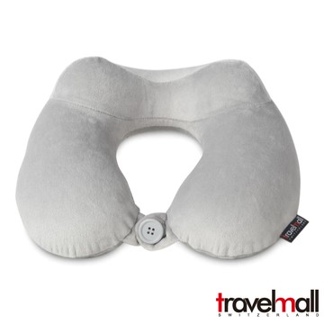 TM 舒適記憶旅行枕-灰