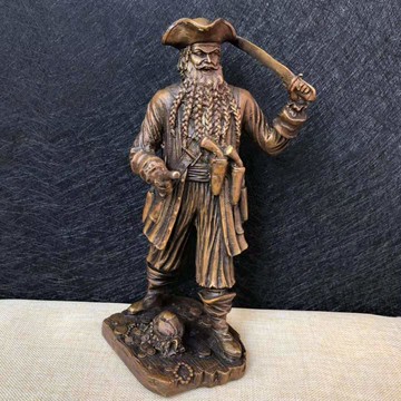 純銅拿破侖人物擺件銅加勒比海盜人物客廳辦公室裝飾工藝品擺設