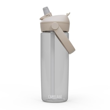 【墾趣】CAMELBAK 600ml Flip Straw多水吸管水瓶RENEW 晶透白