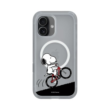 iPhone 17 AirX 流變灰 - 史努比 Snoopy - 騎腳踏車