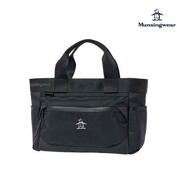 【Munsingwear 企鵝】男款黑色簡約設計異材質拼接包 MGWJ0541