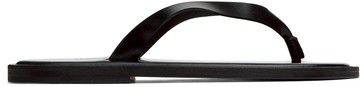 AURALEE 黑色 Leather Tong 人字拖