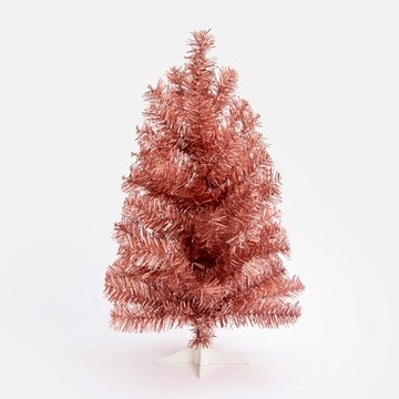 奧可利風格聖誕樹60cm 粉紅含粉球盒(客製)