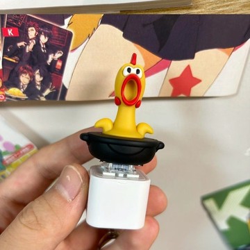 🍀🍎桃園出貨🍀🍎尖叫雞鉢鉢雞國潮發財麻將語音按鍵帶音效鑰匙扣掛件新奇玩具