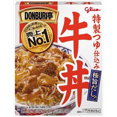 送料無料 江崎グリコ DONBURI亭 牛丼 160g×20個