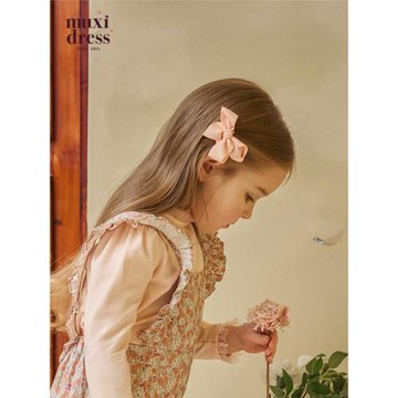 muxidress女童3寸法式手工蝴蝶結發夾 寶寶公主頭飾發飾仙女同款