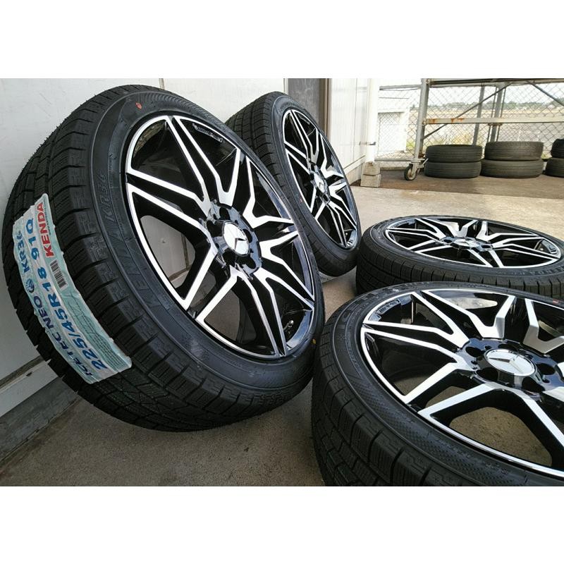 スタッドレス BENZ ベンツ Cクラス W204 Aクラス W176 Bクラス W246 18インチ タイヤホイール KENDA KR36  225/40R18 4本セット | LINEショッピング