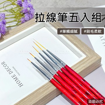 拉線筆五入組 長拉線筆 畫線筆 美甲筆 彩繪筆 指甲彩繪  美甲