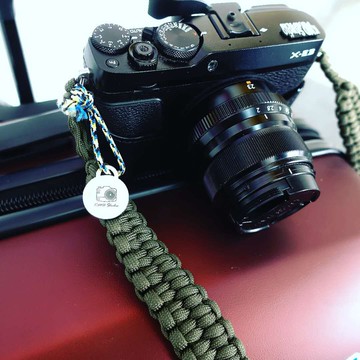 [攝影甘仔店]KMD Studio手工扁帶軍傘繩加寬編織傘繩相機背帶 軍綠多色可選 可刻專屬名稱LOGO