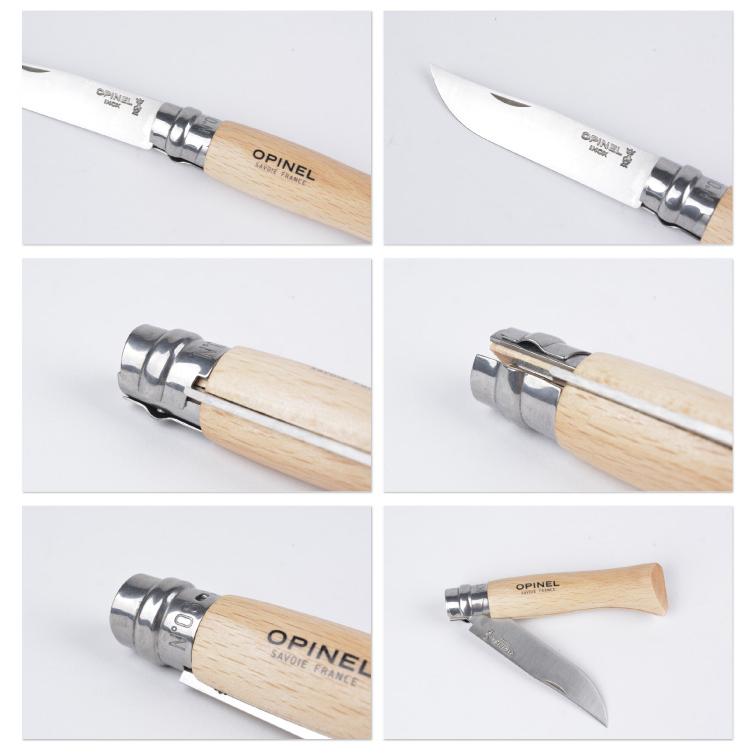 オピネル OPINEL NO.8ステンレススチールナイフ Stainless Steel Knife  NO.8 123080 アウトドア キャンプ 釣り 折り畳み式 携帯しやすい オピネルナイフ