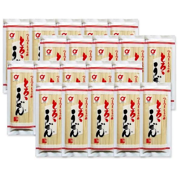 (岩手県) 小山製麺　自慢の「とろろうどん」細干麺（1箱・200g×20袋）