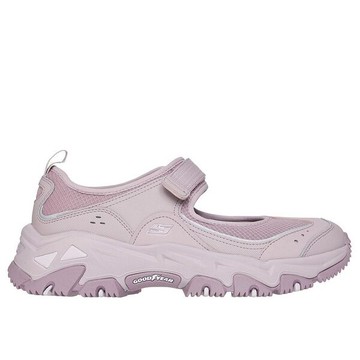 Kixpress-Skechers 思克威爾 D'Lites Hiker 女 休閒鞋 瑪莉珍鞋 舒適 穿搭 紫 [180211MVE]