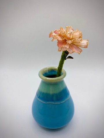 Jocelyn 水晶花-康乃馨-粉/造花液/樹脂花/滴膠/母親節禮物