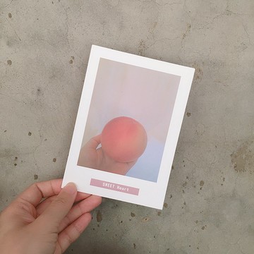 SWEET Heart 明信片厚卡 低彩度戀人絮語卡 攝影日常