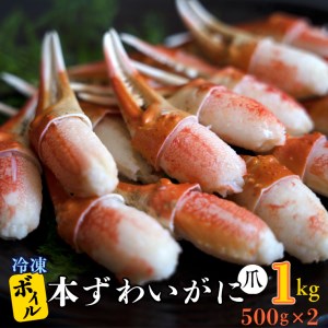 ボイル 本ずわいがに 爪 1kg (500g × 2) カジマ ずわい蟹 ズワイガニ ずわいがに かに カニ 蟹 かに爪 カニ爪