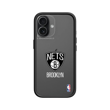 iPhone 17 Mod NX -邊框背蓋組合 (相機按鈕) 黑 - NBA - Logo-布魯克林籃網 Brooklyn Nets - Light