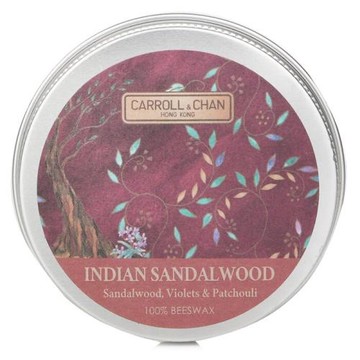 卡羅爾與陳 100% 蜂蠟迷你罐裝蠟燭 - # Indian Sandalwood (Sandalwood, Violets & Patchouli)