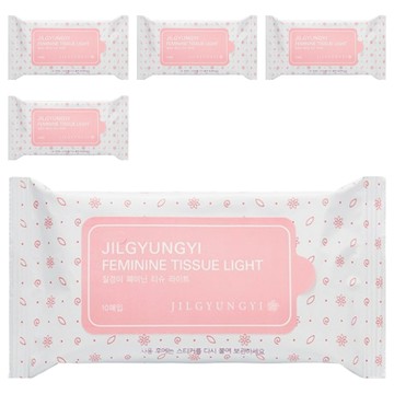 JilGyungYi 質更益 純粹植感私密濕紙巾 10張1包  58g  1入  5包