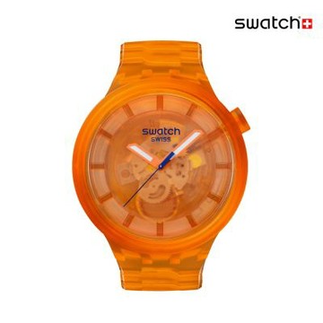 Swatch ORANGE JOY 大錶面手錶/男錶/女錶/瑞士製造 SB05O103 (47mm)