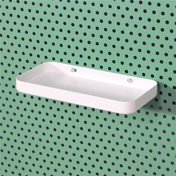 淺口收納盒 未默集舍洞洞板置物架配件掛板擱架桌面沖孔板收納架