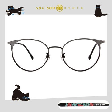 SOU・SOU l 南天竹 眉框眼鏡✿銀河黑