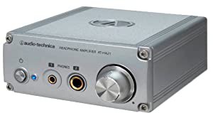 audio-technica ヘッドホンアンプ φ6.3ステレオ標準 φ3.5ステレオミニジャック両対応 AT-HA21(中古品)