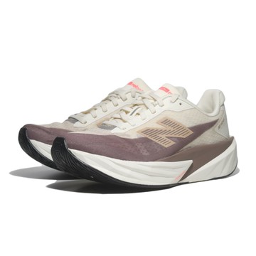 NEW BALANCE 慢跑鞋 FUELCELL REBEL 米白棕 輕量 競速跑鞋 女 WFCXLJ5