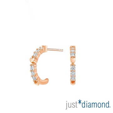【Just Diamond】Eternity 永恆心漾 鑽石耳環