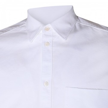 Golden Goose - White And Red Cotton Oxford Shirt S