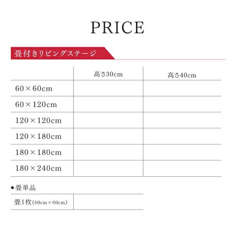 国産 収納付きデザイン美草畳リビングステージ 風凛 フーリン 畳