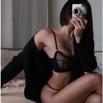 🎀𝑯𝒐𝒕.𝑷𝒆𝒂𝒄𝒉🎀 Z034 蕾絲網格睫毛花邊吊帶 透視網紗內衣(無鋼圈有彈性