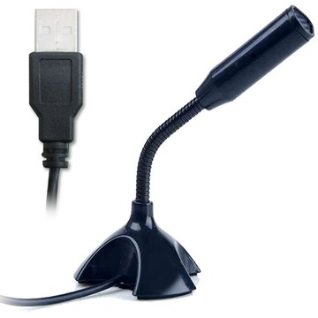 e-Kit 高感度迷你USB電腦麥克風 MIC-U01_BK (黑色款)