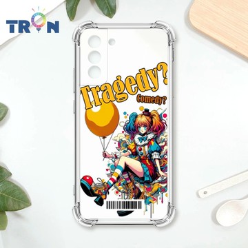 TRON 三星 S21 PLUS 普普風小丑系列 四角防摔載具殼 軟殼 手機殼