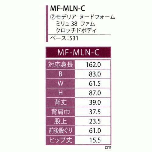 キイヤ　レディース用　モデリア　ミリュ38　クロッチド