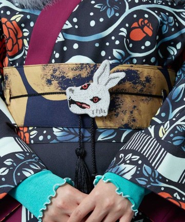 【熱門預購】浮世繪動物串珠刺繡腰帶飾 (三款) 7IJZ5302