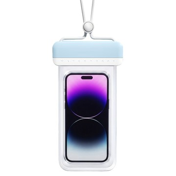Aura 掛脖手機袋  淺藍色  1個