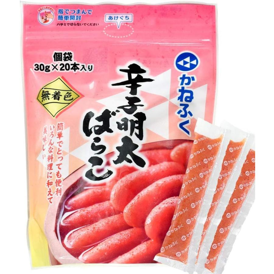 かねふく 無着色 辛子明太ばらこ 30g×20本