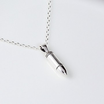 【Angel & Me】銀彈 子彈 s925 純銀 項鍊 頸鏈 生日 情人節 禮物