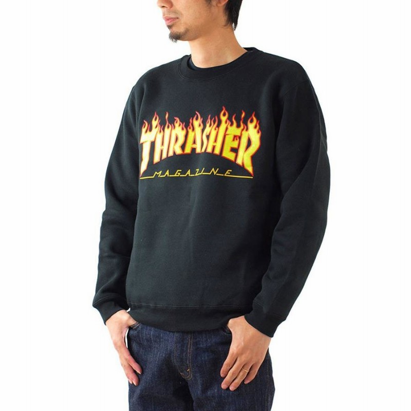 スラッシャー THRASHER フレイム クルー スウェット トレーナー