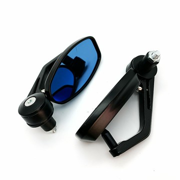 復古摩托車改裝CNC鋁合金車把后視鏡 咖啡cafe racer倒車鏡反光鏡