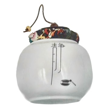 經典布蓋小茶罐 靜淨 17 x 10 x 10cm 0.6g  白色  150ml  1個