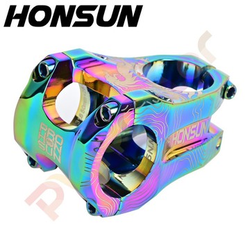 HONSUN PRO 炫彩 龍紋【袋裝】龍頭 CNC 鋁合金 45*31.8MM 把立 立把 登山車 下坡車 玩色單
