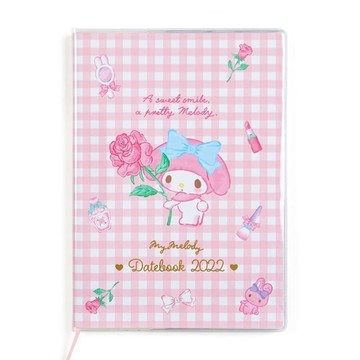【震撼精品百貨】2022年 掛曆/年曆/手帳~日本三麗鷗Sanrio 美樂蒂B6行事曆-粉色#74965