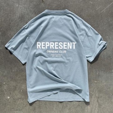 Reprensen Owner's Club Print Tee 經典字母廓形美式小領口短袖