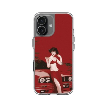 iPhone 17 Clear Case（相機按鈕） 透明 - Janice Sung - Garnet 石榴石