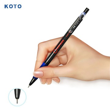 KOTO黑金剛 0.7mm油性自動原子筆-2盒/100支(藍)NO.101