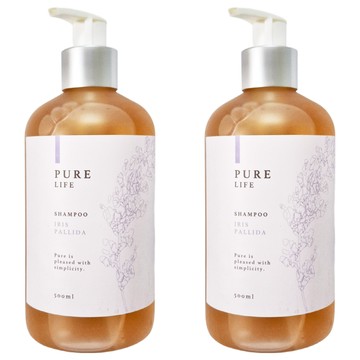 HOLA 和樂家居 PURE LIFE 覓靜香氛洗髮露 滋潤柔順 木蘭鳶尾花  500ml  2瓶